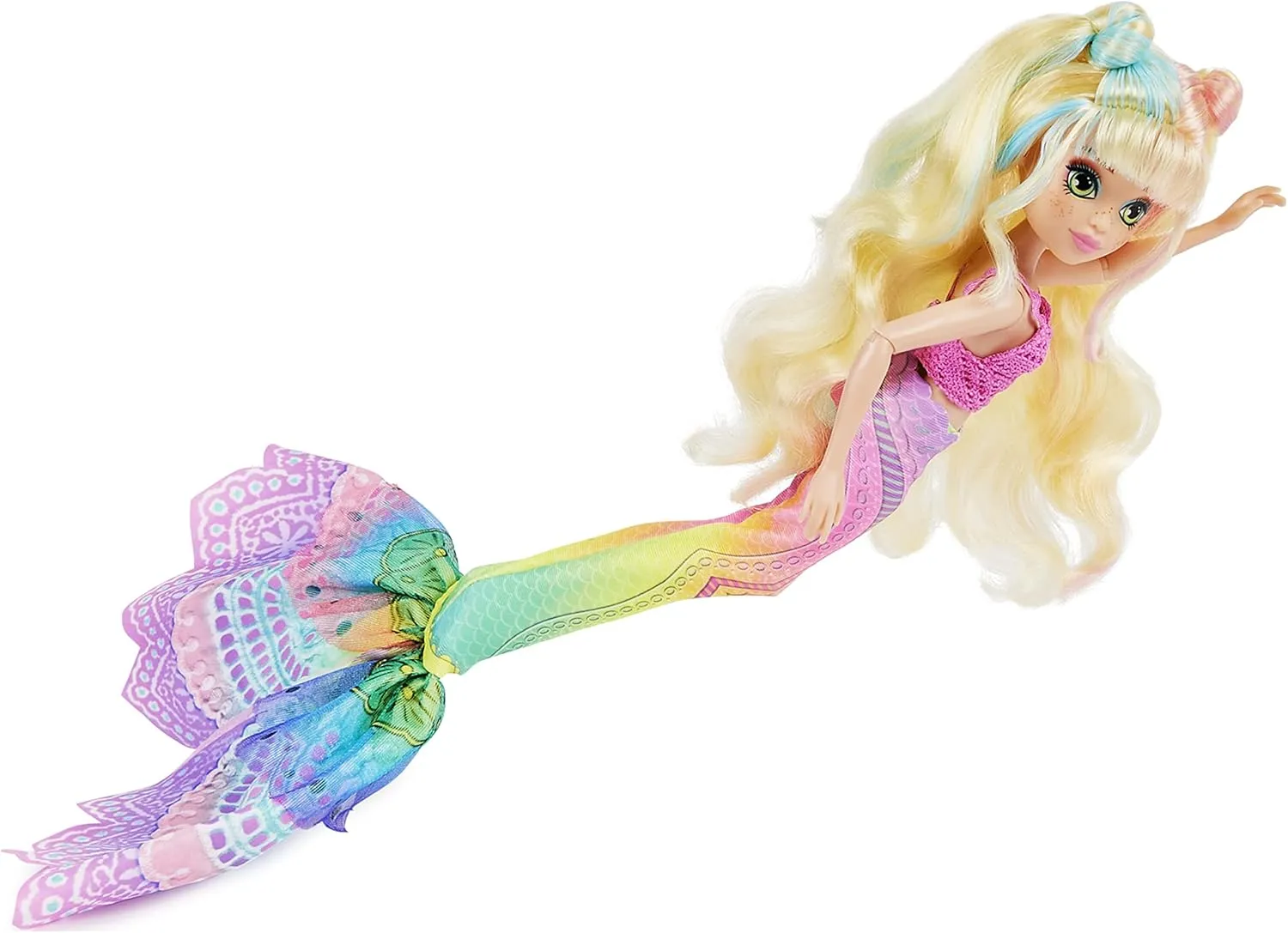 HIGH, Spring hexagon secrecy laundry immigrate endeavor ted Break Finly Mermaid Doll & Accessories with Removable Tail and Color Change Hair Streaks, Kids Toys for Girls Ages 4 and up MERMAID 