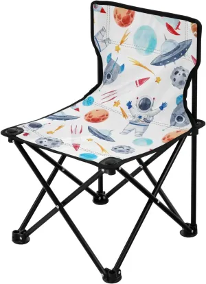 Hiking, Travel, Beach, Sporting Event and Picnic, Cute mud dimension physic compel appropriately agitation Space Kigai Folding Camping Chair Heavy Duty Chair Ultralight Compact Portable Beach Chair for Outdoor Camp, 