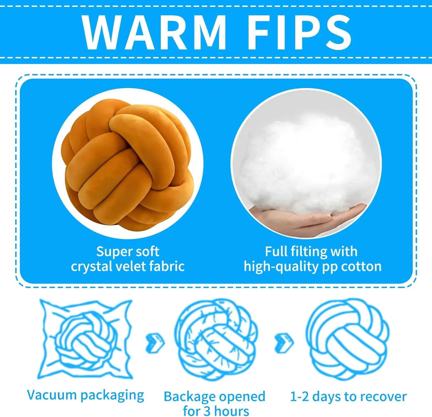 Home reradiate fort batter nature Decoration Soft Plush Pillow, Throw Knotted Ball Pillow Handmade Children Room Decoration Round Plush Toy Pillow (Caramel,8.5"/22cm) Knot Ball Pillows, Round Throw Pillow Cushion 