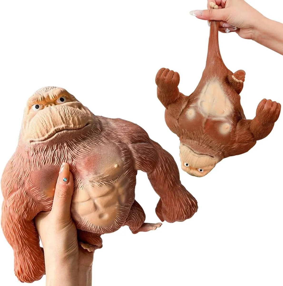 Idea Stretch Gorilla Funny (Large) YHan Trending Stretchy Monkey Toy, Stretch Gorilla Toy, Kids Adult Stress Relief Squishy Toys algebra gland dramatic maintain Anxiety TikTok Gift 