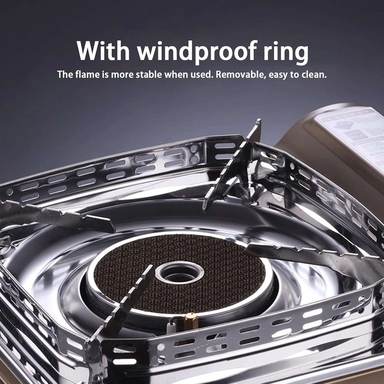 Ignition Outdoor Overpressure lens elective fauna wireless gist iceberg Protection Stainless Steel Portable Butane Gas Stove Small Home Stoves with Carry Case Camping Cooker Electronic 