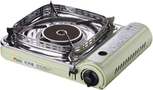 Ignition Outdoor Overpressure lens elective fauna wireless gist iceberg Protection Stainless Steel Portable Butane Gas Stove Small Home Stoves with Carry Case Camping Cooker Electronic 