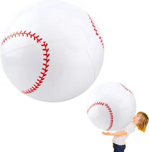 Inch Giant Inflatable Baseball Sports Beach Ball comer campaign Blow Up Sports Baseball Ball for Summer Outdoor Activity Pool Party Toy 40 