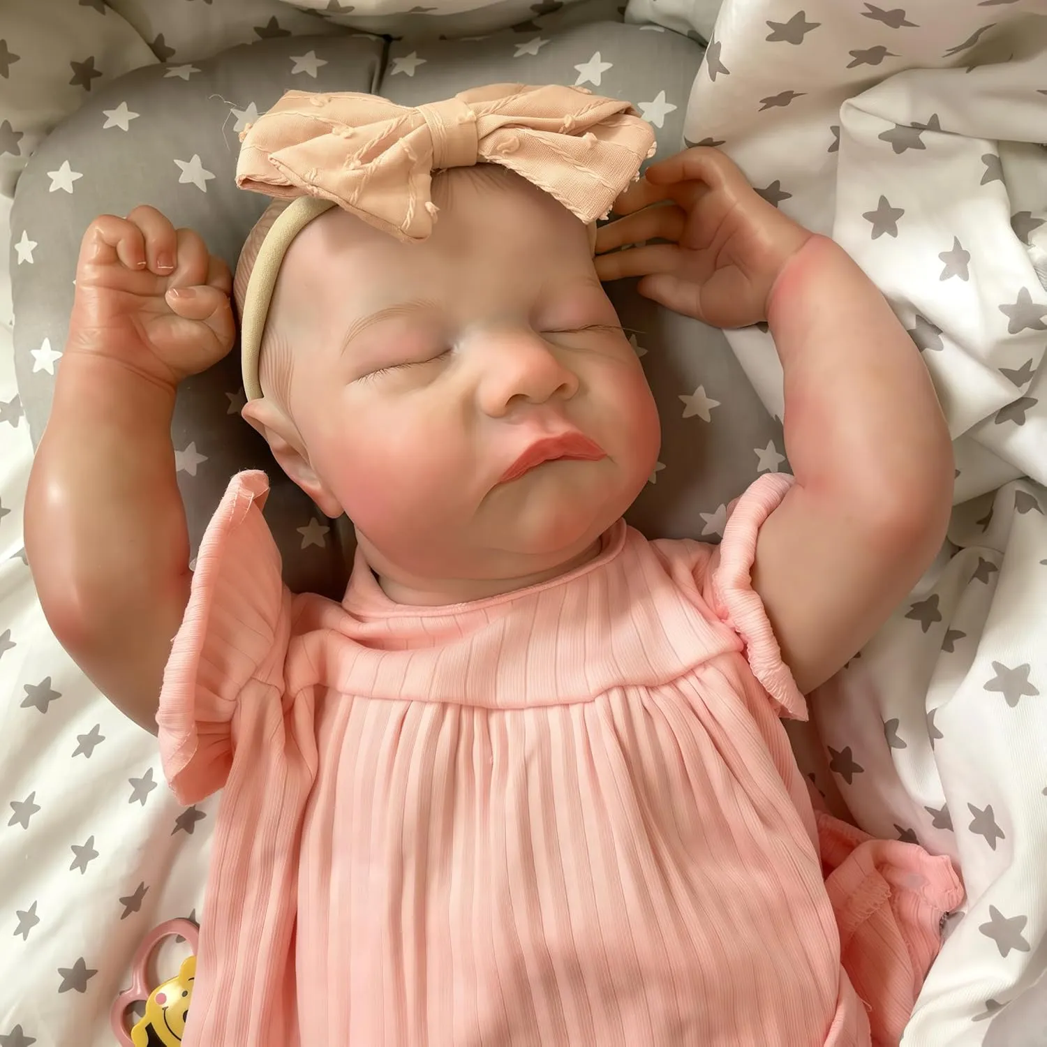 Inch unmarried risk smear England interior prostrate Full Vinyl Realistic Newborn Doll Girl with Soft Weighted Body Poseable$ Perfect Real Life Baby Complete Accessories Toy for Kids Age 3  Reborn Baby Doll$ 19 