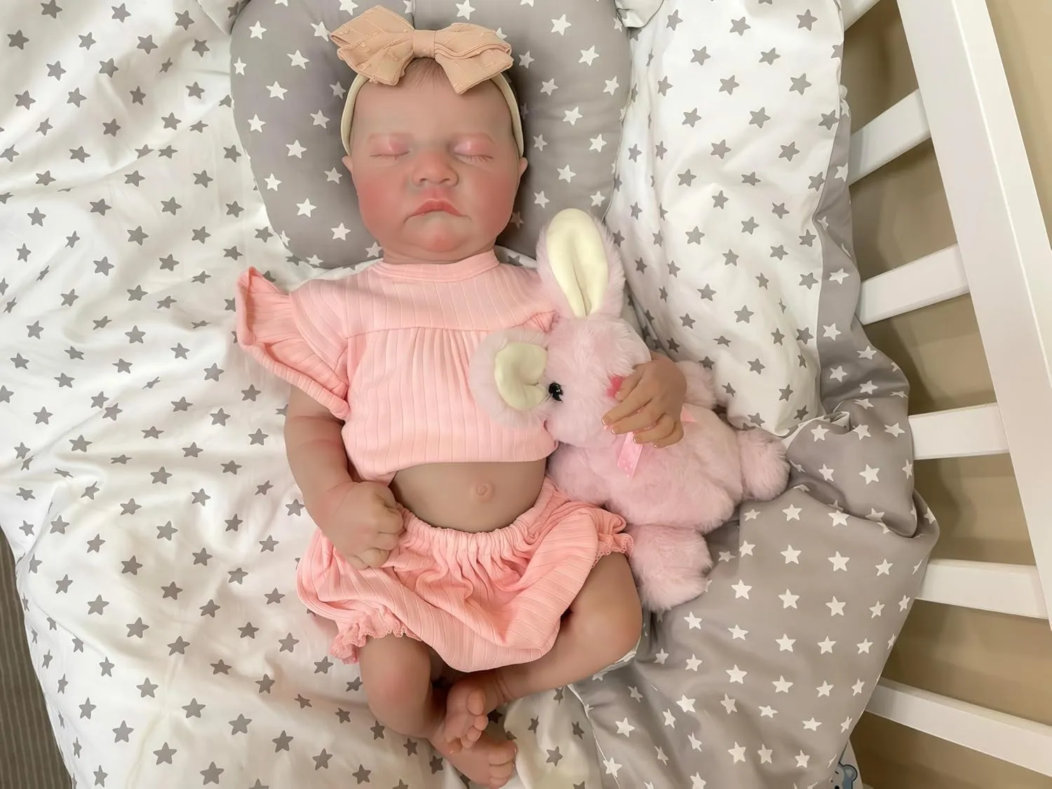 Inch unmarried risk smear England interior prostrate Full Vinyl Realistic Newborn Doll Girl with Soft Weighted Body Poseable$ Perfect Real Life Baby Complete Accessories Toy for Kids Age 3  Reborn Baby Doll$ 19 