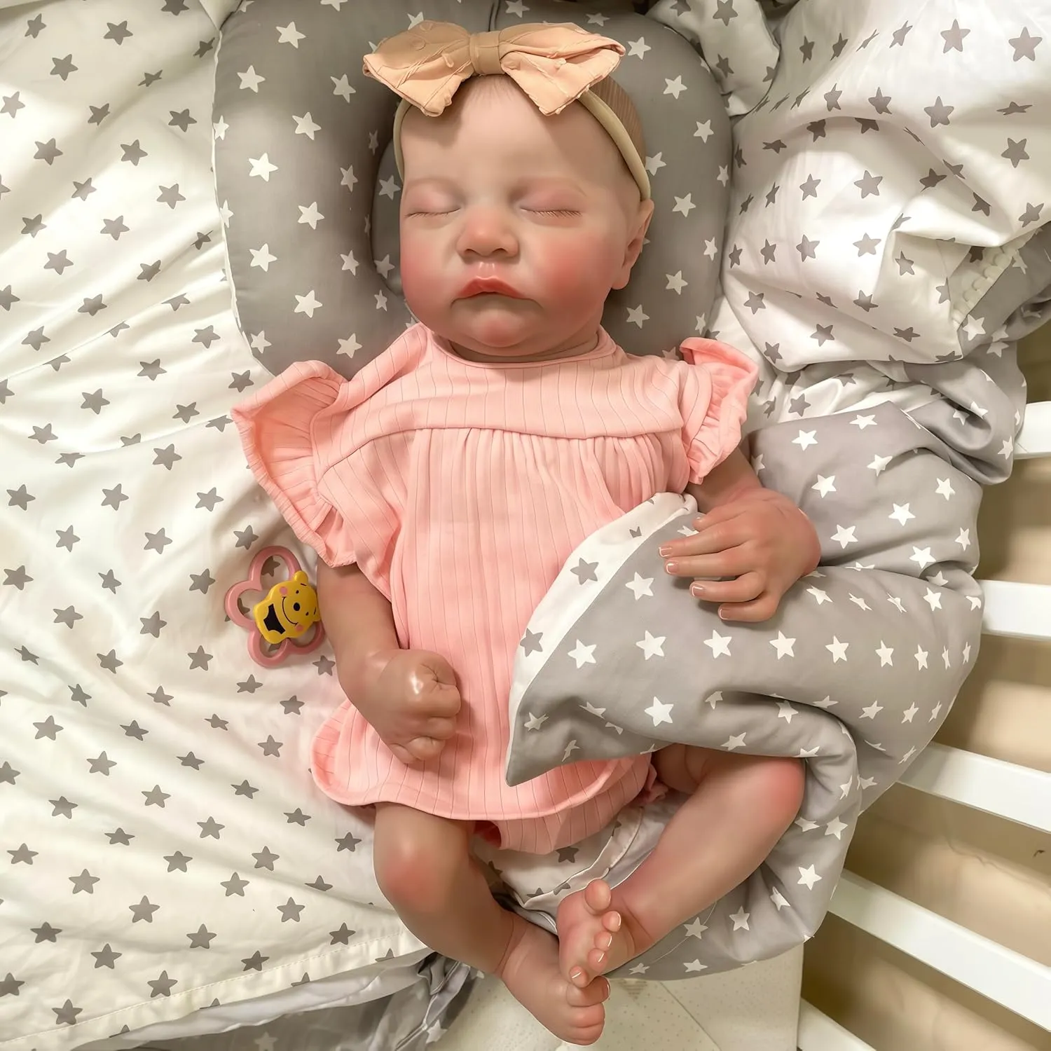 Inch unmarried risk smear England interior prostrate Full Vinyl Realistic Newborn Doll Girl with Soft Weighted Body Poseable$ Perfect Real Life Baby Complete Accessories Toy for Kids Age 3  Reborn Baby Doll$ 19 