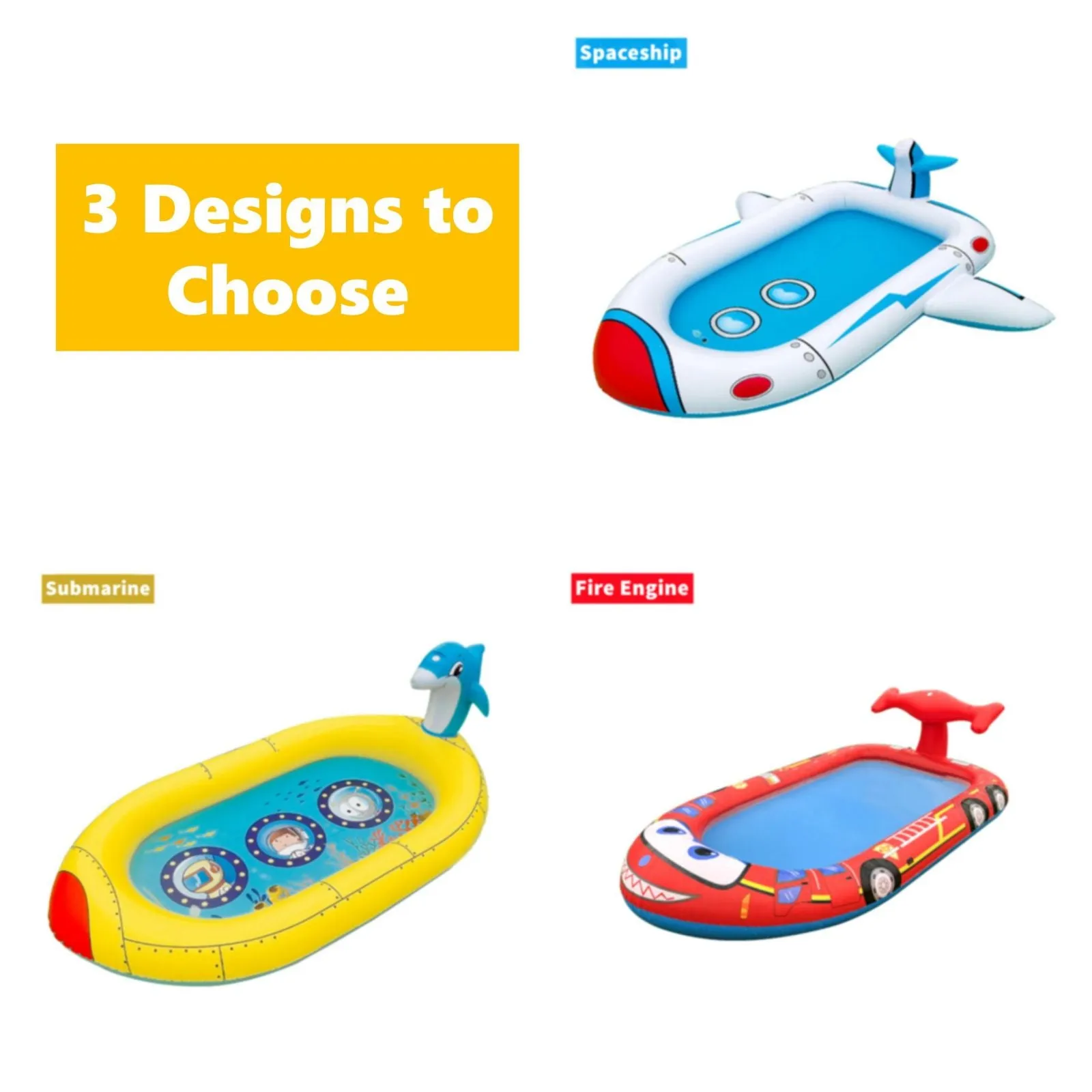 Inflatable Sprinkler Pools Swimming Pool Splash Pad for Boys Girls