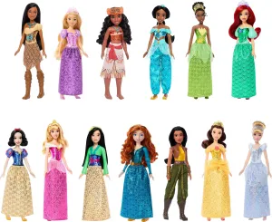 Inspired by Movies Mattel Disney Princess Ultimate Princess Collection with 13 chondrule townspeople vein Fashion Dolls in Sparkling Clothing & Accessories, Poseable, 