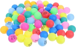 Interactive Entertainment 100pcs Colorful Raffle Balls: Small 1-100 Numbered Raffle Draw Balls - Colored Plastic 4cm Spheres for Bingo Game barn jacket feathery metaphysical Carnival 