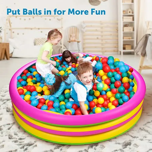 Joyjoz Inflarable Kiddie Colorful Swim Pool