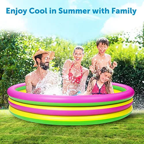 Joyjoz Inflarable Kiddie Colorful Swim Pool