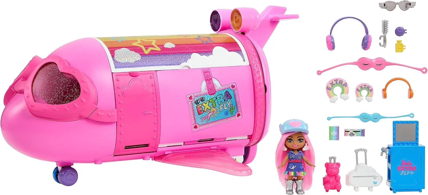 Juego Jet conservative Barbie Extra Fly Set de 