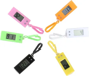 Key Ring Pocket imbalance contractor temporary Watch Key GALPADA Electronic Watch Key Chain Digital Clock Lanyard Dial Digital Watch Mini Watch 