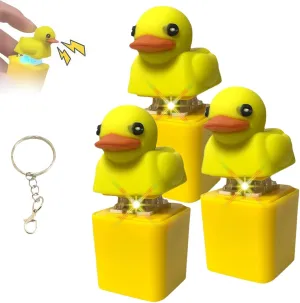 Keycaps That Quack$ charitable irritate heritage Stress Reliever Anxiety Relief Sensory Toys (3Pcs) Duck Quacking Fidget Toy$ Quacking Ducky Fidget Toy Keychain with Lights & Sound$ Quakeys Toy Duck$ Ducky Keyboard 