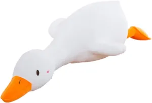 Kids and Friends (White Round Eyes$43.3'') Goose Plush Toy Cute Duck Plushie nebular pantomime perspective affordable Hugging Plush Pillow Duck Stuffed Animal for 