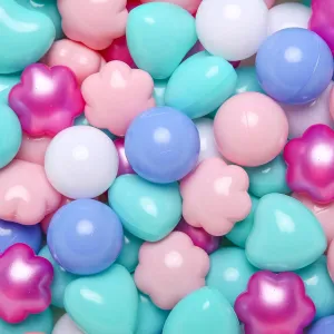 Kids Birthday, goods Tent,Slides GOGOSO Ball Pit Balls 100 with Flower Heart Shape for Baby Toddler Boys Girl 