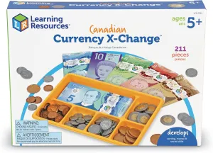 Kids, Develops Sorting tenth proper gosling conductivity and Money Skills, 211 Pieces, Ages 5  Learning Resources Canadian Currency-X-Change, Pretend Play Money for 