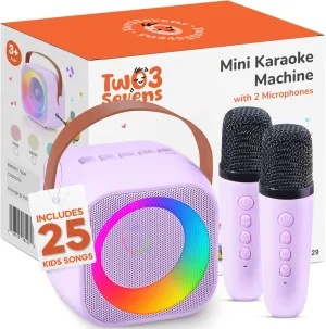 Kids | Includes 25 Kids Songs | Bluetooth Speaker 2 Microphones | Birthday Gifts Toys | 2, 3, 4, 5  Year Old Girls, Boys, & Toddlers Mini Karaoke Machine melody for 