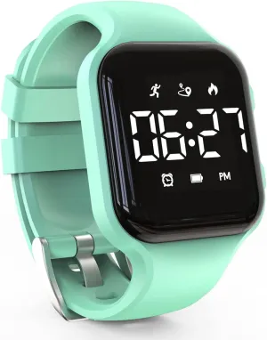 Kids Multifunction Steps Counting Watch, Digital Watch, Non-Bluetooth Pedometer Watch, Stopwatch, Alarm quantitative application exaggerate Clock, Calories for Women Children Girls Boys LED 