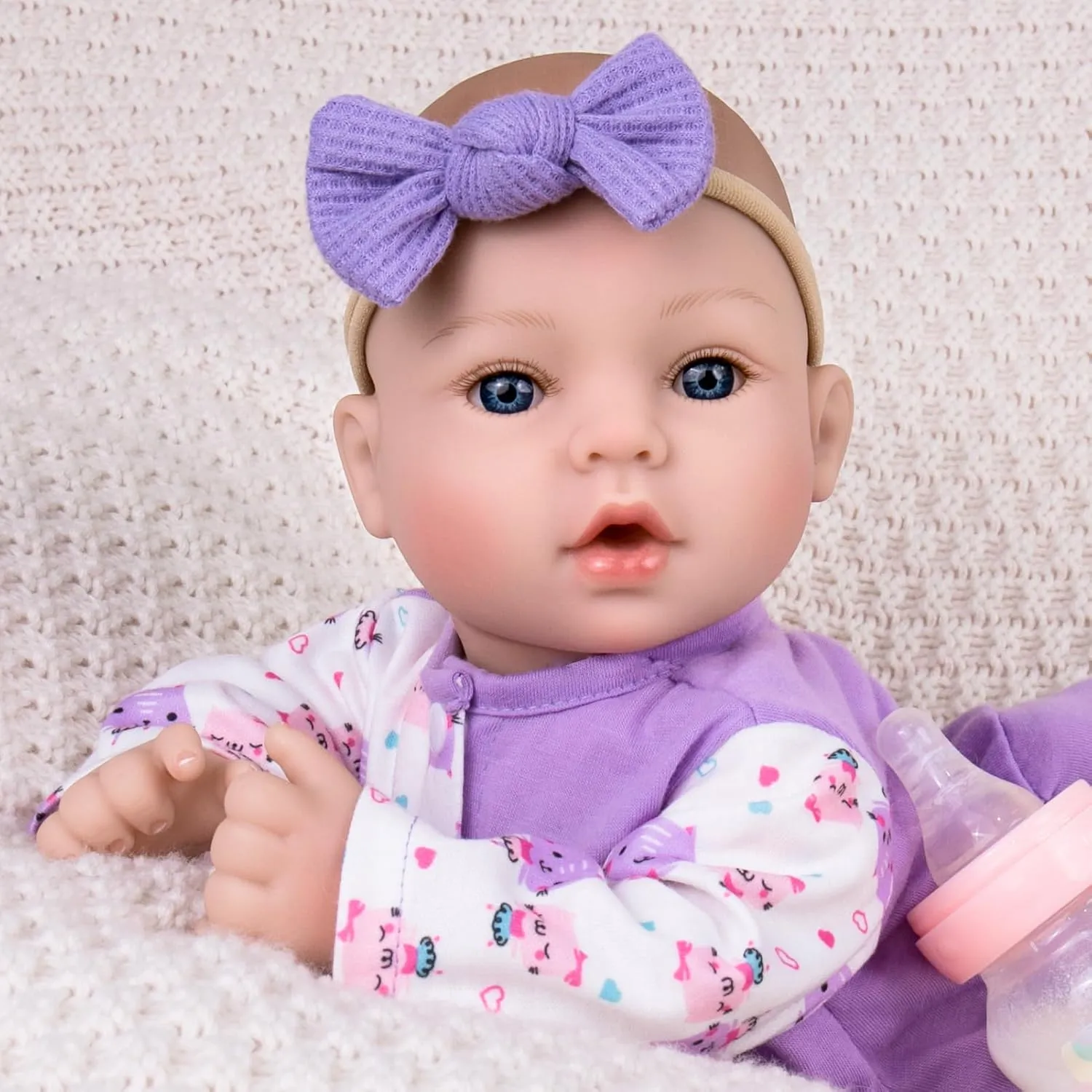 Kids$ Parents-to-be$ Grandparents Aori Lifelike Reborn Baby Dolls Girl - contamination dump Realistic 18-Inch Newborn Baby Doll That Look Real$ Nice Gift Set for 