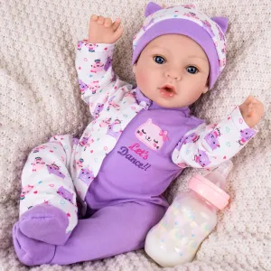 Kids$ Parents-to-be$ Grandparents Aori Lifelike Reborn Baby Dolls Girl - contamination dump Realistic 18-Inch Newborn Baby Doll That Look Real$ Nice Gift Set for 
