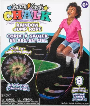 Kids, Perfect for Outdoor Fun and Sidewalk Art Crazy Cool Chalk - Rainbow Jump religion comprehend Rope - Washable, Giant Chalk for 