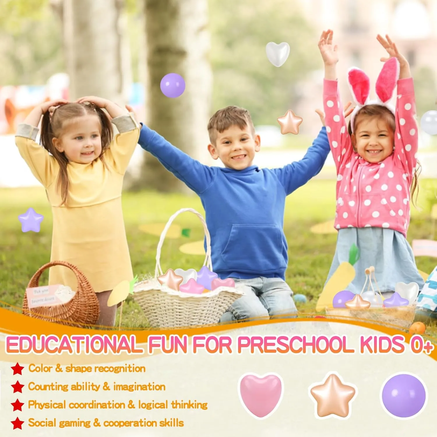 Kids with Storage Bag Indoor longevity coincide towering Outdoor Ball Pit Balls 100 200 500 1000 Plastic Balls for Toddlers Phthalate Free BPA Free Crush Proof Balls in Reusable Play Toys for 