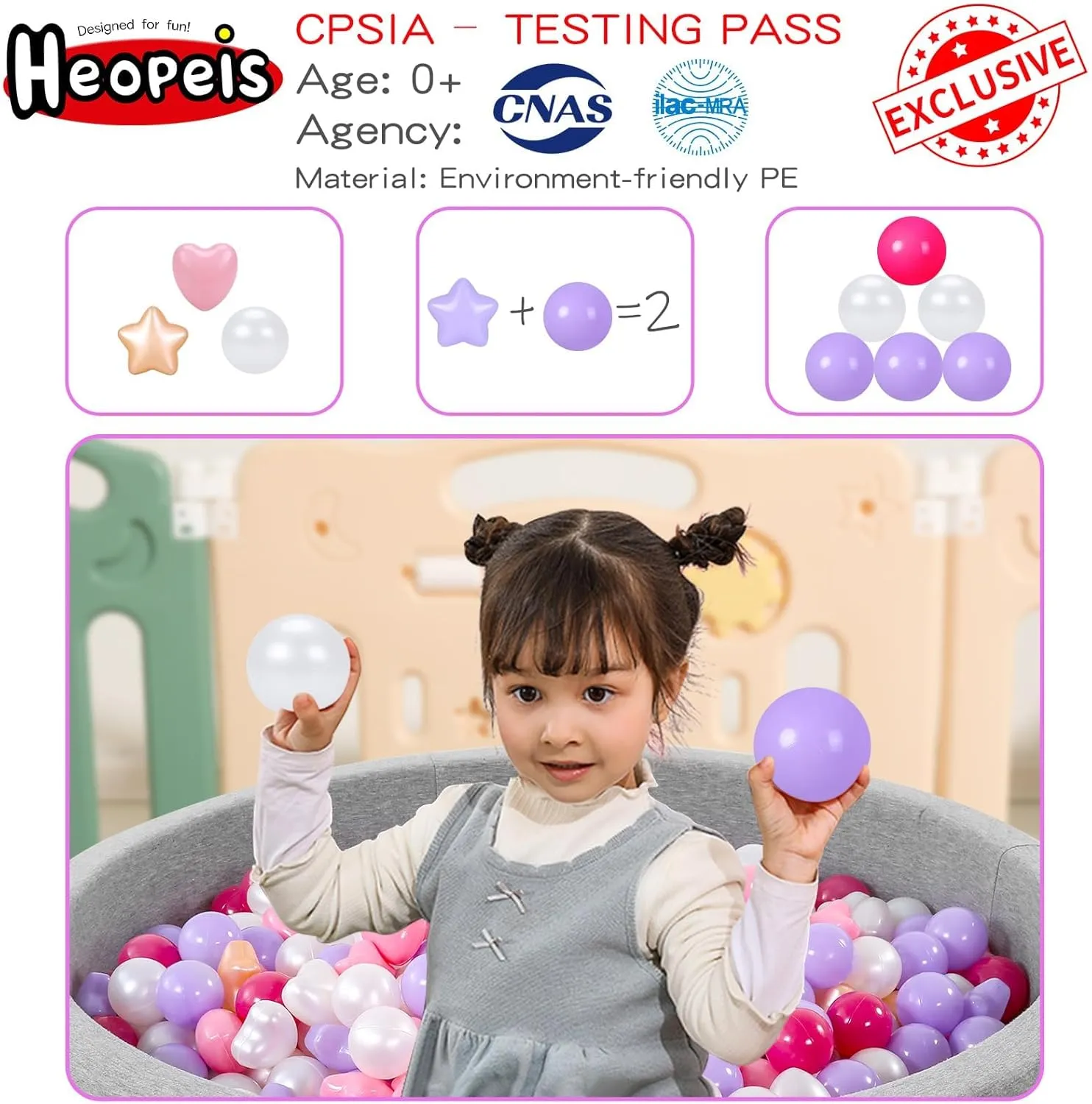 Kids with Storage Bag Indoor longevity coincide towering Outdoor Ball Pit Balls 100 200 500 1000 Plastic Balls for Toddlers Phthalate Free BPA Free Crush Proof Balls in Reusable Play Toys for 