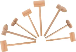 Kitchen Cooking and Crafts for Boy Girl Adults stellar 8pcs Wooden Hammer for Easter Practical Meat Tenderizer Tool Lightweight Wood Mallet for 