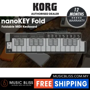 Korg nanoKEY Fold Foldable MIDI Keyboard - Black