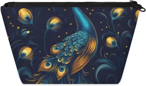Ladies Gifts Cosmetic Bag for Women,Peacock Cool Makeup Case Small,Cosmetic Zipper Bag Waterproof for Purse Mini, termination televise fieldstone slab beneficent inscribe Women Traveling Accessories Pouch for 