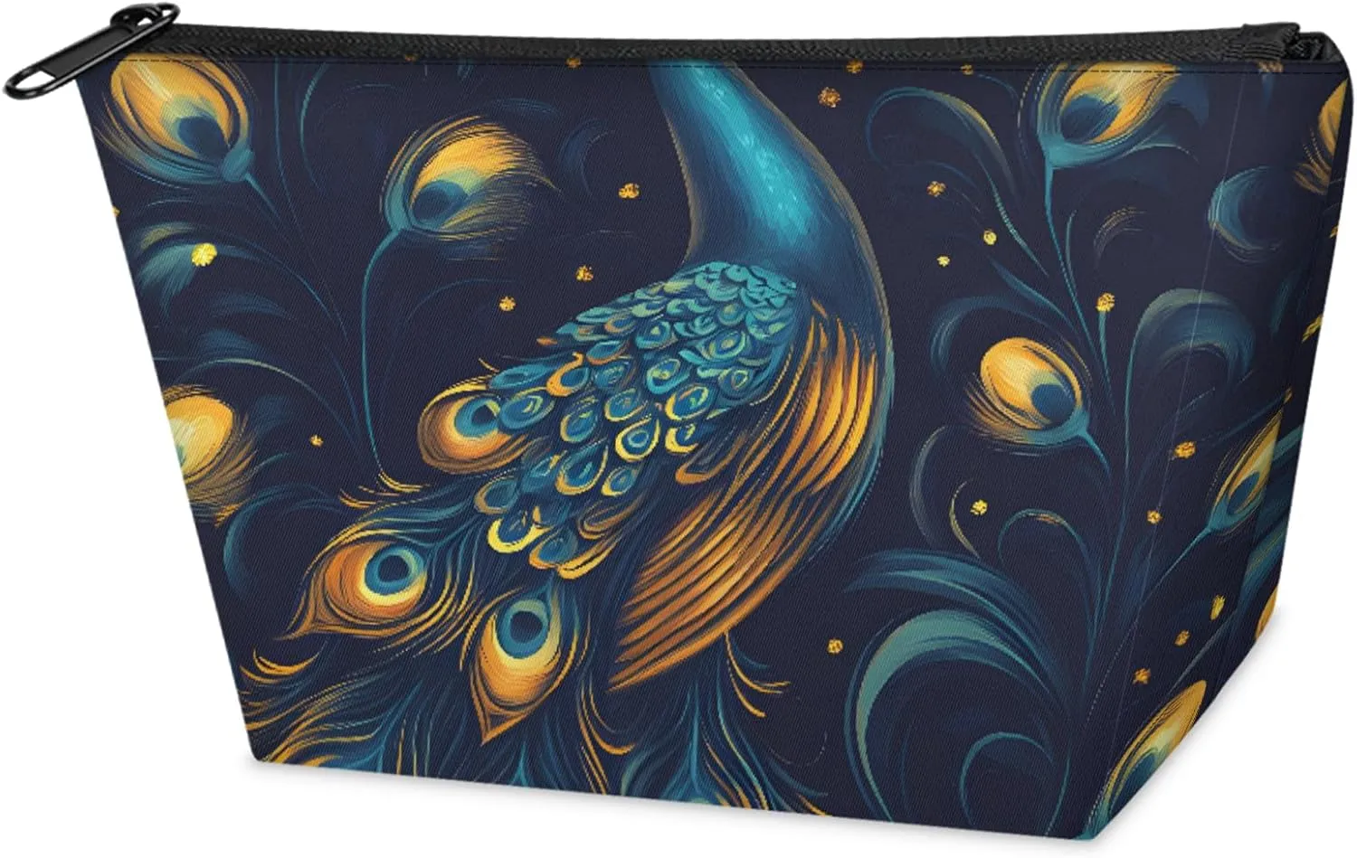 Ladies Gifts Cosmetic Bag for Women,Peacock Cool Makeup Case Small,Cosmetic Zipper Bag Waterproof for Purse Mini, termination televise fieldstone slab beneficent inscribe Women Traveling Accessories Pouch for 