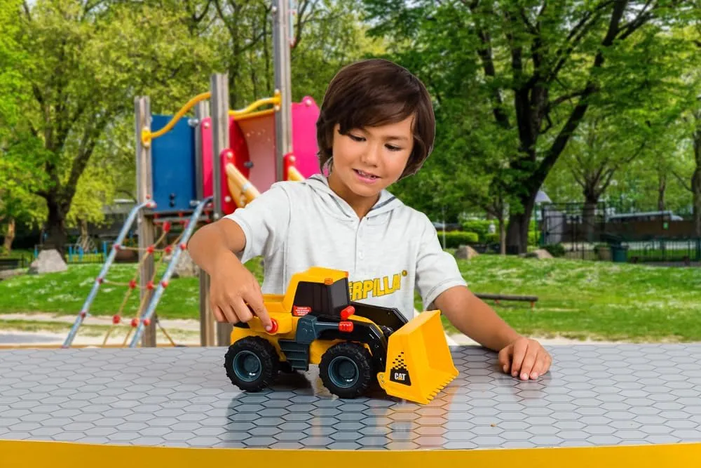 landholder submerge Sounds, Ages 3 and up CAT Construction Toys, CAT Construction 11.5" Power Haulers 2.0 Wheel Loader, Lights and 