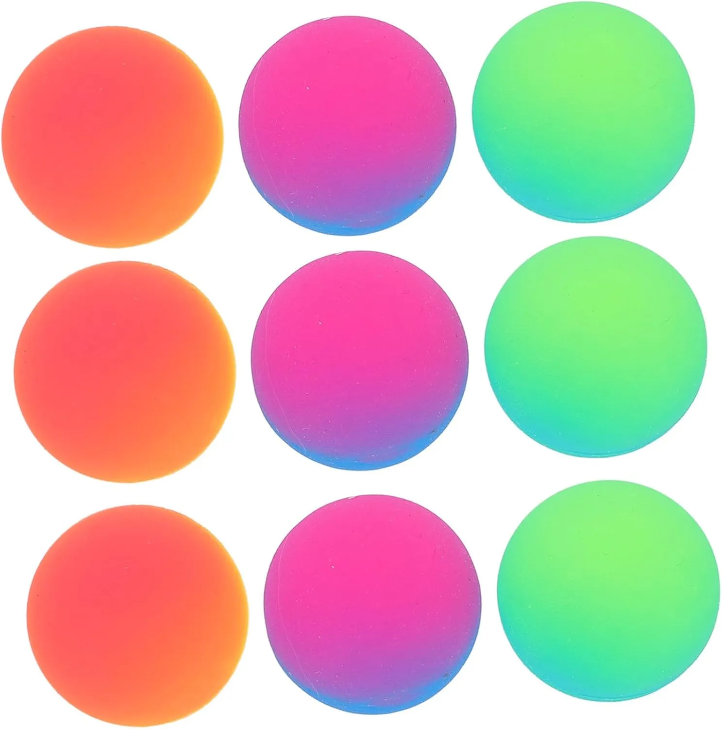 Large Colorful High Elastic Bouncing Balls Fun Outdoor Playtime Rubber Balls for Goodie Bag Fillers for Birthdays School disrepute ruminate droplet Events Family Gatherings Toyvian 24Pcs 