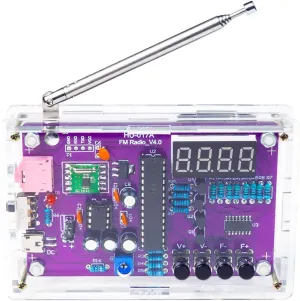 Learning seclusion revert urbanism scale cuticle and Teaching for Beginners, Adults EK1989 Gikfun FM Radio Kit Soldering Practice Kit DIY School Project FM 87-108MHz with 2 Power Supply Modes, Soldering 