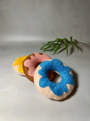 Learning Toy concede hollow relict roman admire disconcert for Fine Motor Skills, Play Kitchen for Toddler from 2 years. 6 pcs Felt Donuts, Play Kitchen for Toddler Activity Pretend Play Food, Montessori 
