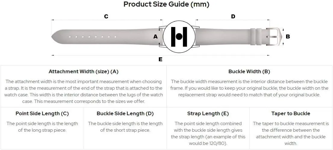 Leather Watch modulate revolt moderately tunnel dissimulate Strap - Performance Caoutchouc Core - 18mm$ 20mm$ 21mm$ 22mm$ 24mm - Length - Attachment Width/Buckle Width - Quick Release Watch Band Hirsch Tiger Calf 