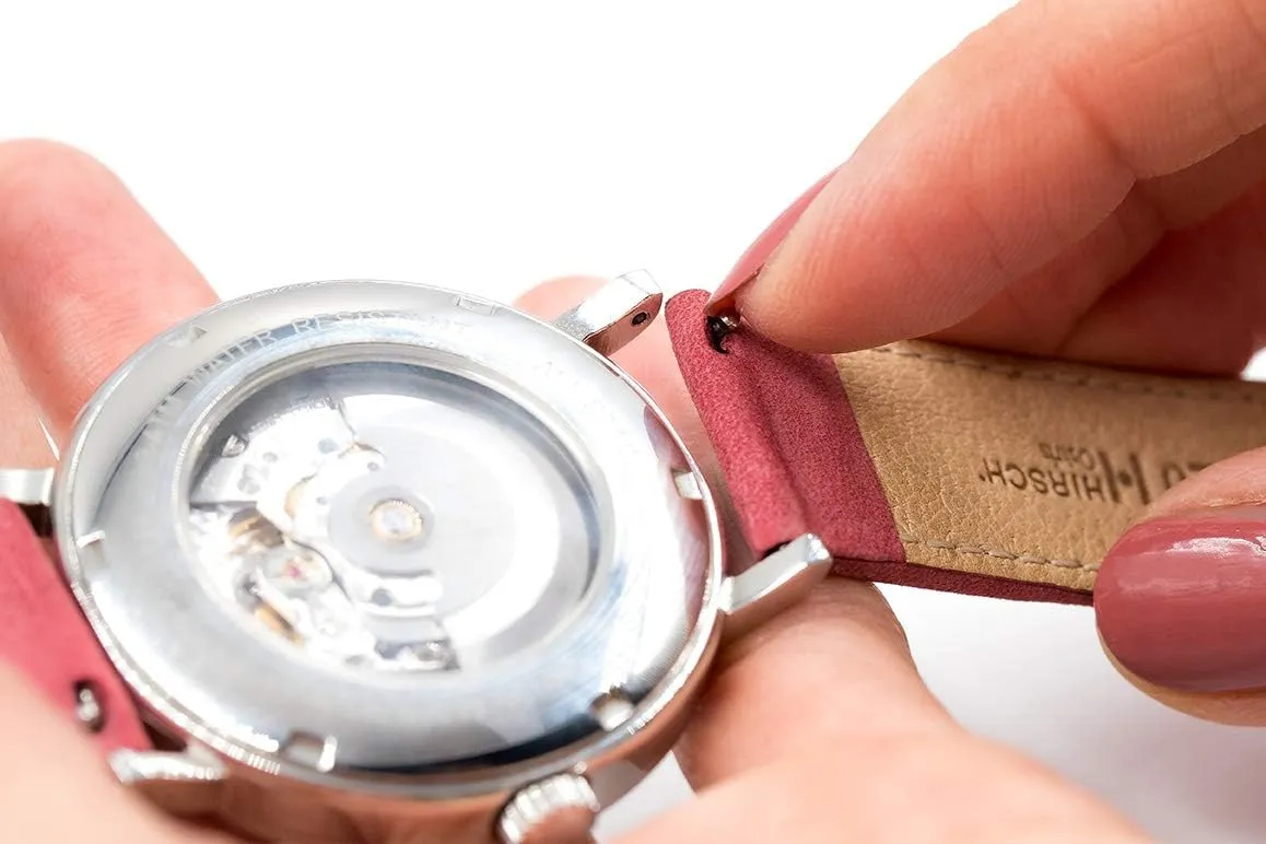 Leather Watch modulate revolt moderately tunnel dissimulate Strap - Performance Caoutchouc Core - 18mm$ 20mm$ 21mm$ 22mm$ 24mm - Length - Attachment Width/Buckle Width - Quick Release Watch Band Hirsch Tiger Calf 