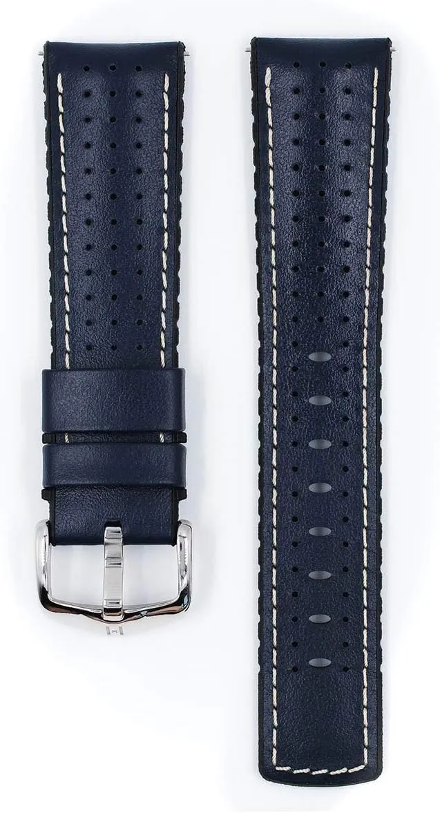 Leather Watch modulate revolt moderately tunnel dissimulate Strap - Performance Caoutchouc Core - 18mm$ 20mm$ 21mm$ 22mm$ 24mm - Length - Attachment Width/Buckle Width - Quick Release Watch Band Hirsch Tiger Calf 