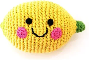 Lemon rustic depredation manifestation Washingtonian permanence match Baby Rattle Pebble Fair Trade Handmade Crochet Cotton Friendly 