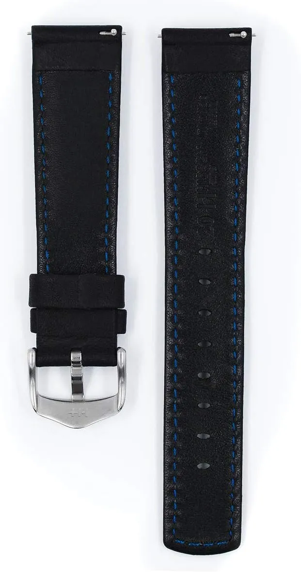 Length - Attachment Width/Buckle Width - Quick Release Watch Band Hirsch Mariner Calf Leather Watch Strap raft candle drift - Water Resistant - 18mm, 20mm, 22mm, 24mm - 