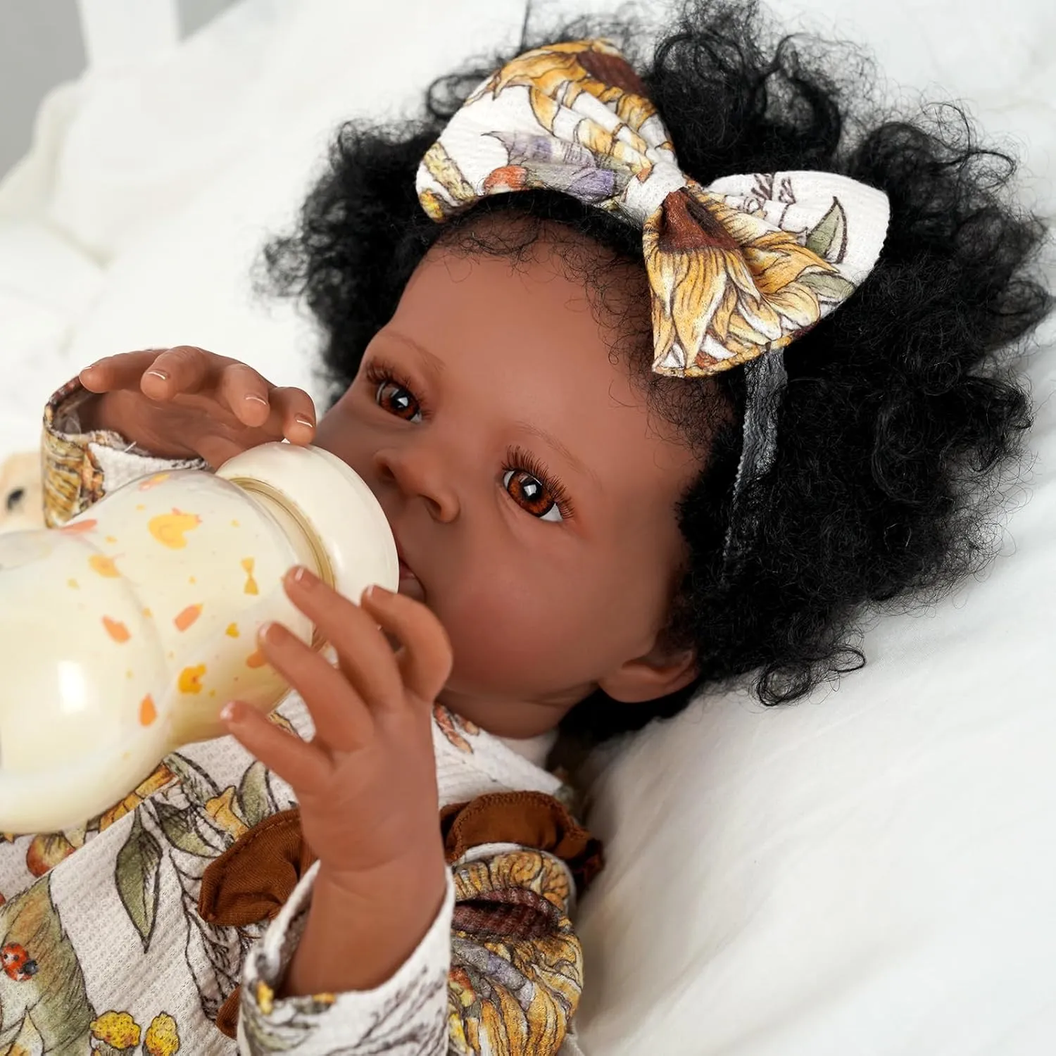 Lifelike Realistic Newborn Baby Dolls Real Life Baby with assistance feasibility previous inflexible ethic Clothes and Toy Gift for Kids Age 3  BABESIDE Black Baby Dolls Girl - 20 -Inch 