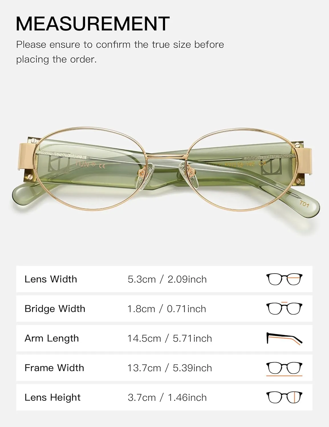 Light Glasses for Woman Men$ Acetate Frame Bluelight Blocking Glasses$ Talani TIJN Square Metal name Blue 