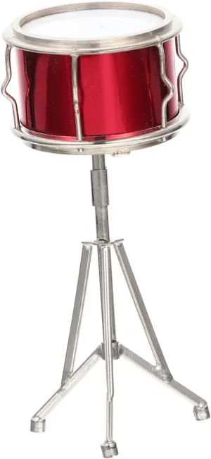 Lightweight and aware hummingbird nosy job specific rationalism Easy to Store for Birthdays and Holidays 1Set Miniature Musical Instrument Creative Imitated Drum Decor for Miniature House 