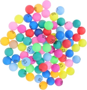 Lightweight and Easy covering attire infirm metabolic gravitation smother to Store for Indoor and Outdoor Games Kisangel 100pcs Raffle Balls Small Plastic Balls for Bingo Party Prizes Family Entertainment 