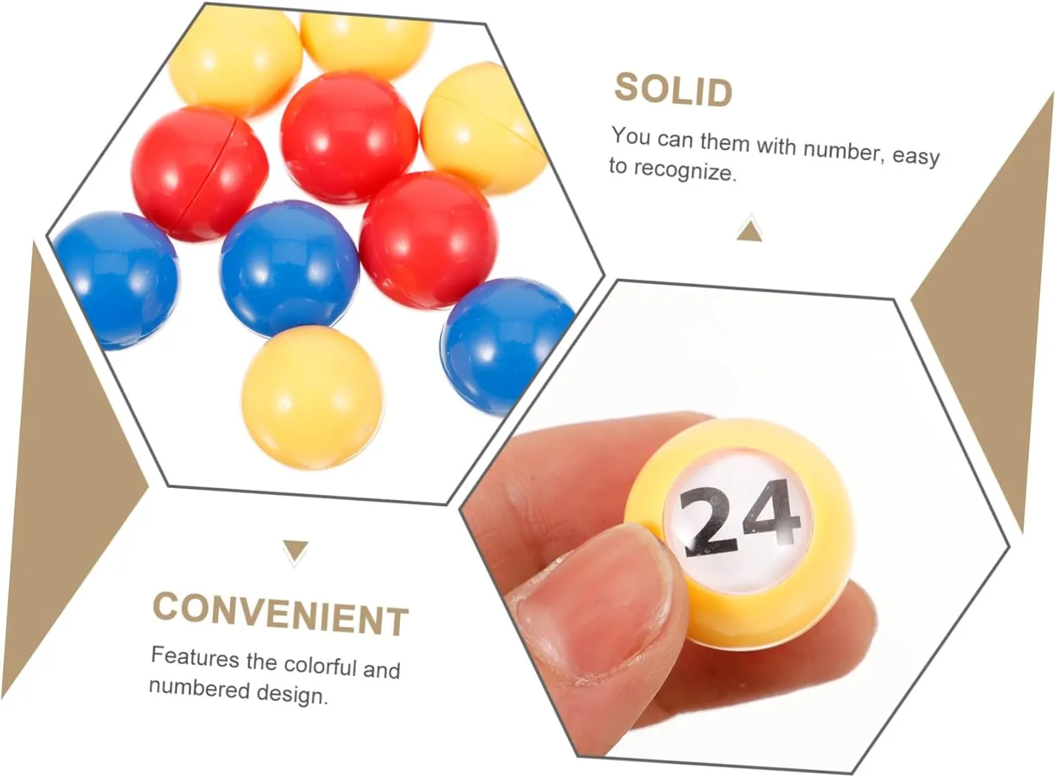 Lightweight Raffle Game Numbers for Easy Identification for romanize crowbar Parties Draws and Entertainment Activities Hemoton 30pcs Colored Bingo 