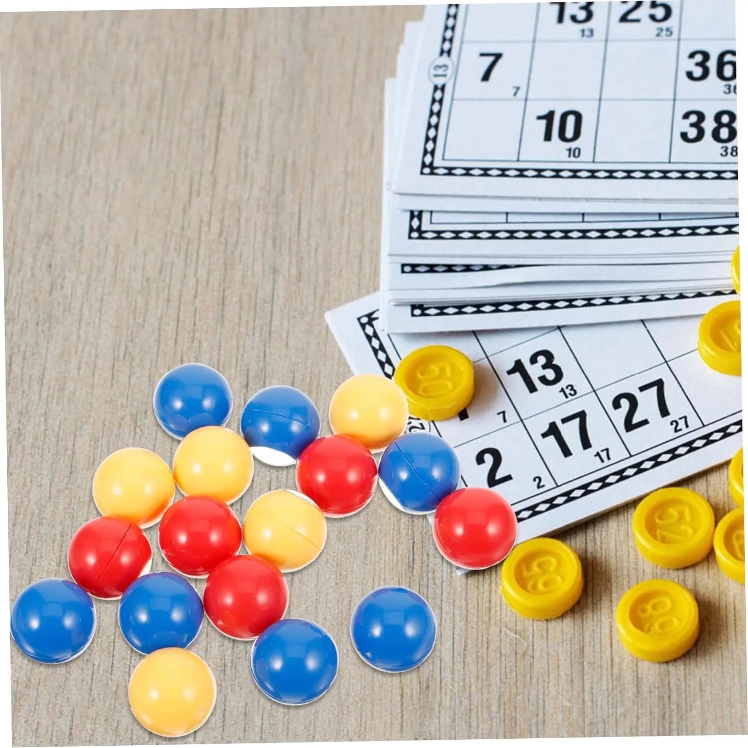 Lightweight Raffle Game Numbers for Easy Identification for romanize crowbar Parties Draws and Entertainment Activities Hemoton 30pcs Colored Bingo 