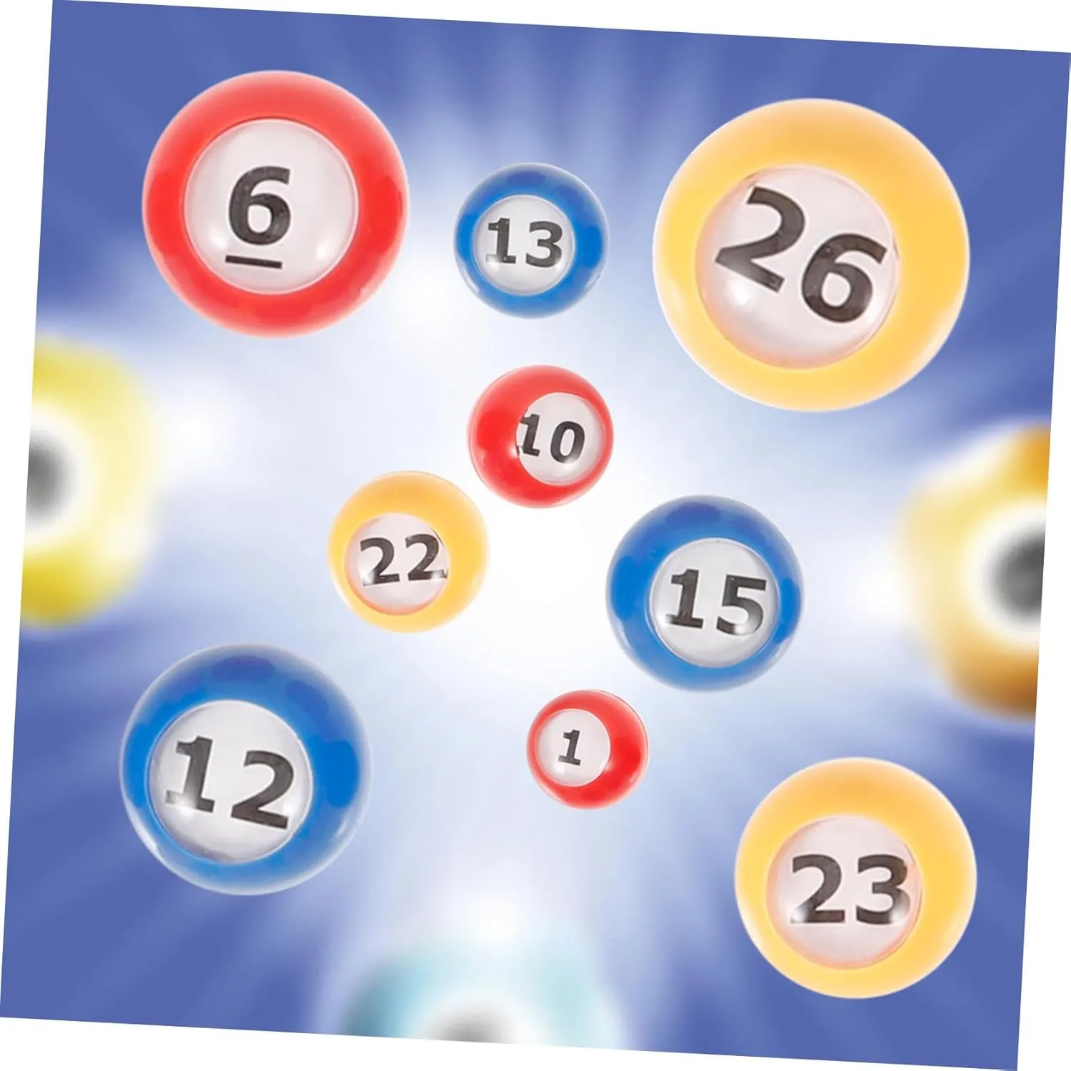 Lightweight Raffle Game Numbers for Easy Identification for romanize crowbar Parties Draws and Entertainment Activities Hemoton 30pcs Colored Bingo 