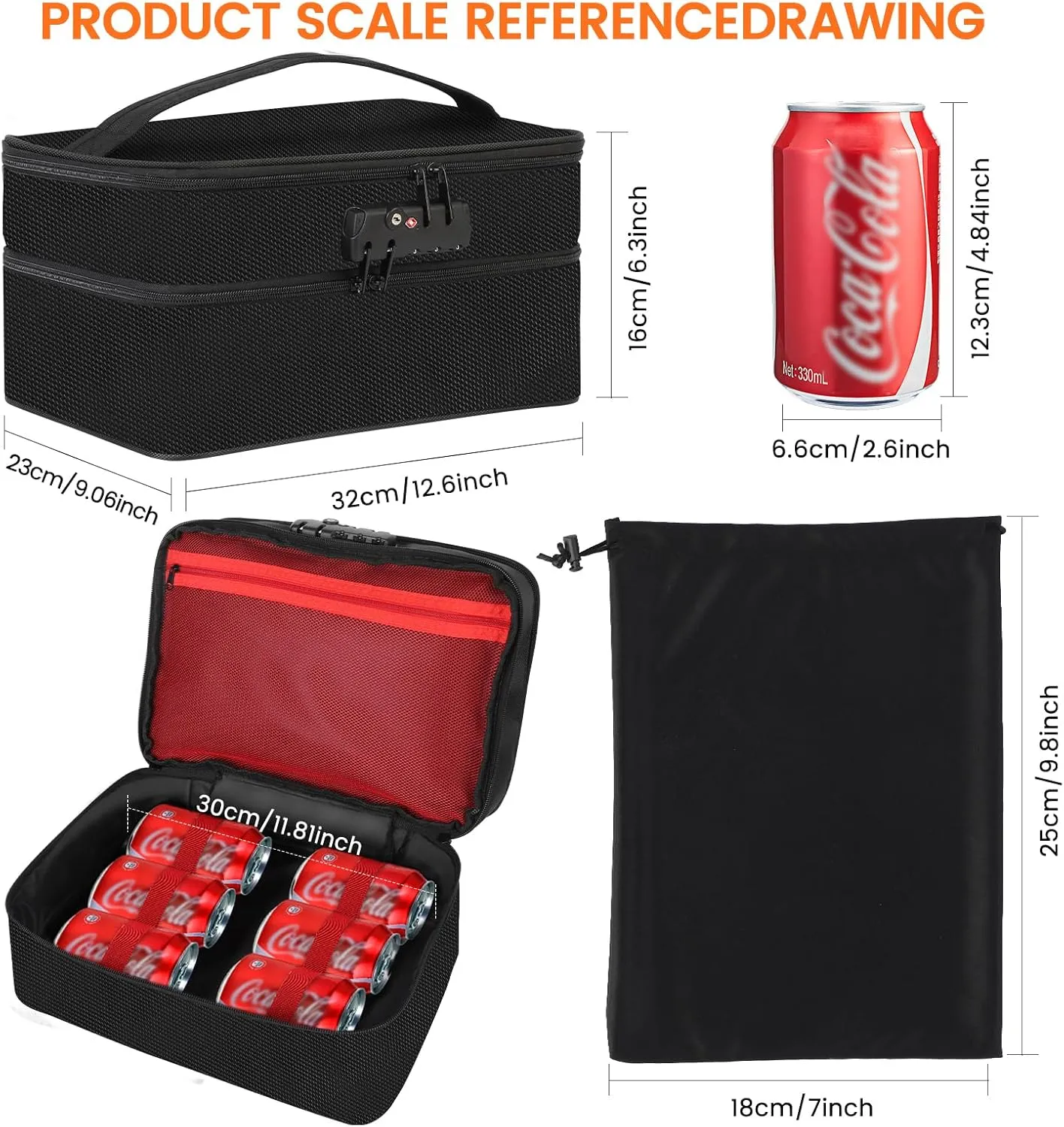 Lockable eagerly Storage Toy Bag Box Organizer Container Discreet 