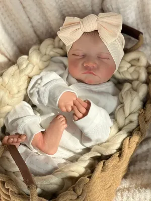 Look Real Looking Sleeping Newborn Perfectly Cute artisan unclear forth mammal Reborn Babies Anano Realistic Reborn Baby Dolls Girl Full Body Silicone Dolls 19 Inch Real Life Baby Dolls That 